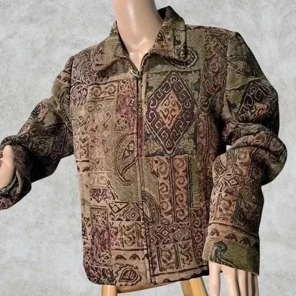 Christopher & Banks Zip-Up Jacket sz M - Picture 2 of 4